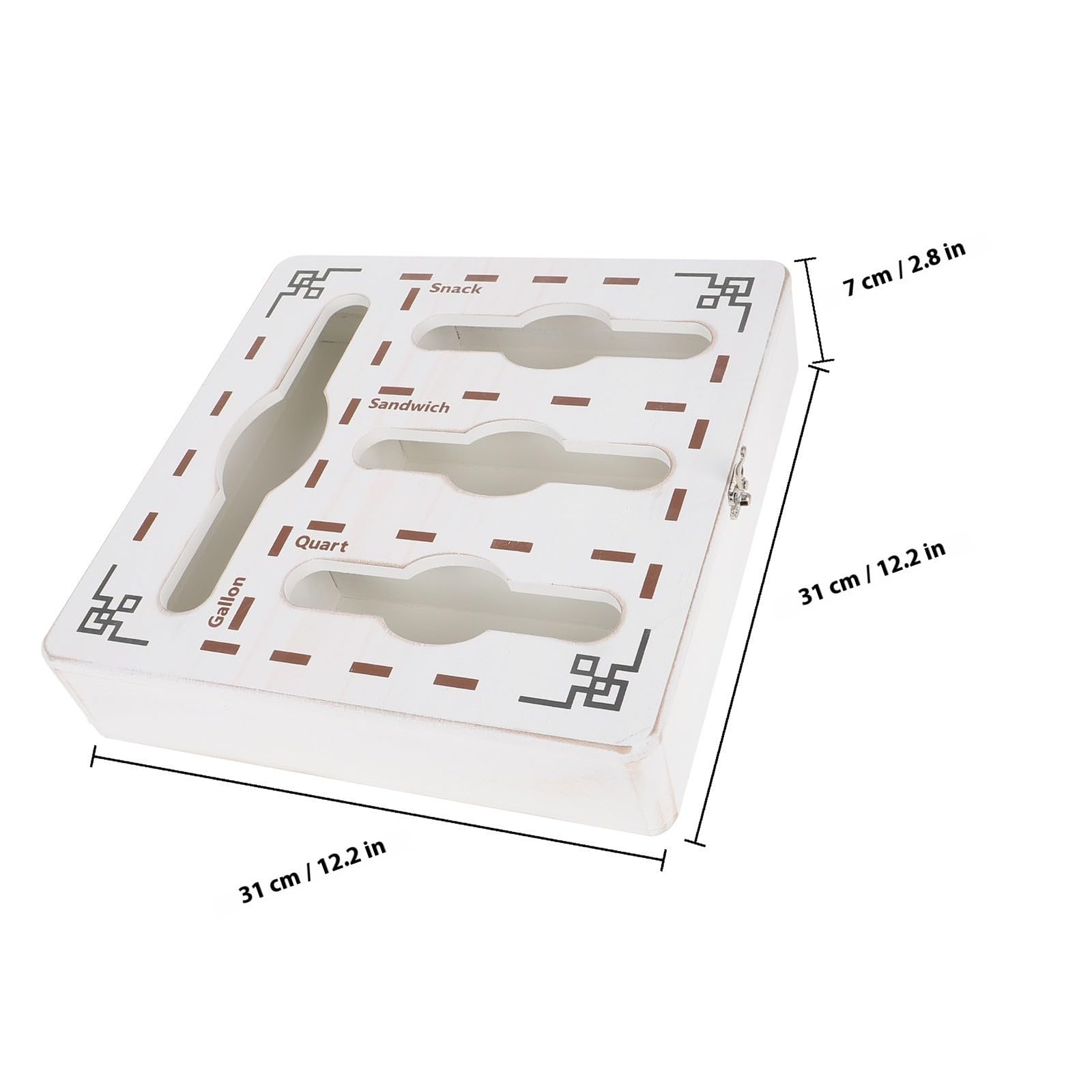 ifundom Organizzatore per Sacchetti per Panini in Legno Bianco da Cucina