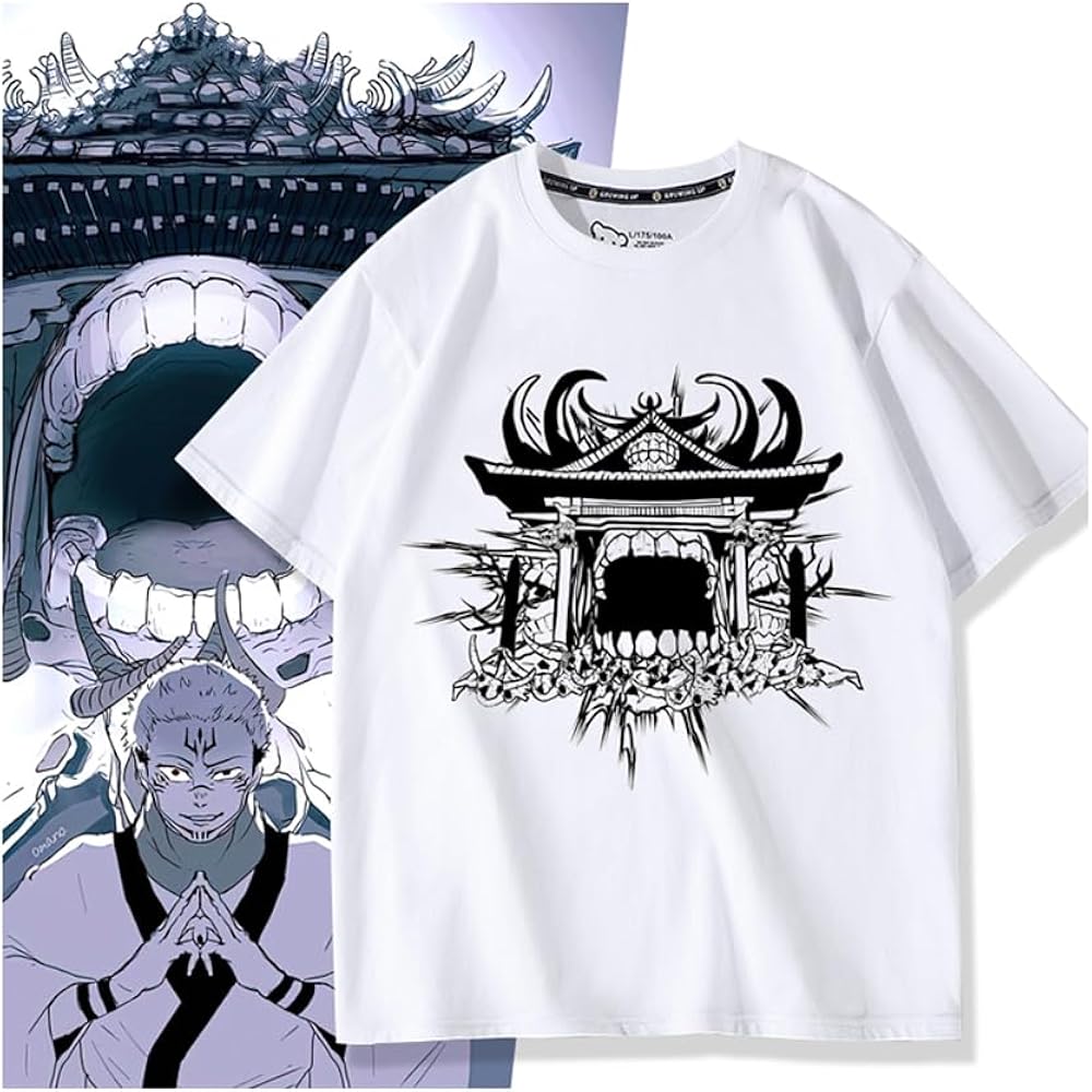 Amazon | [SHIHUA] 呪術廻戦 Tシャツ 半袖 両面宿儺 ふくまみずし 上着