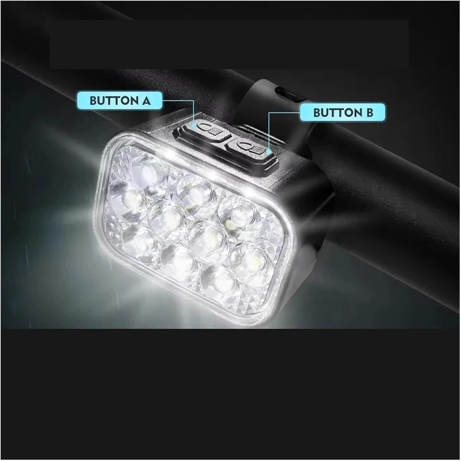 Bicycle Light Set, Bicycle Rear Light Front Light LED Waterproof Bike Lamp USB Rechargeable Road Bike Taillights Bike Parts