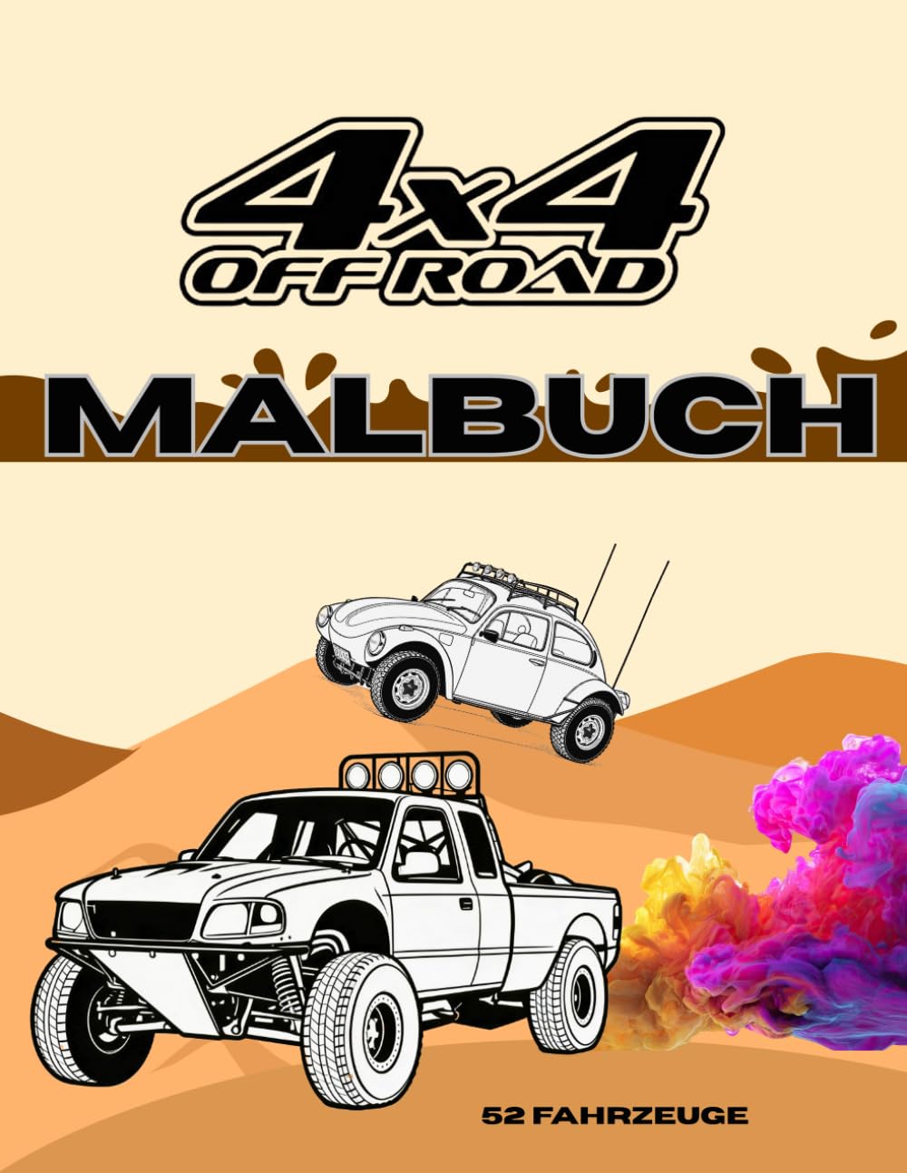 Geländewagen Malbuch: Offroad 4x4 Allrad Abenteuer