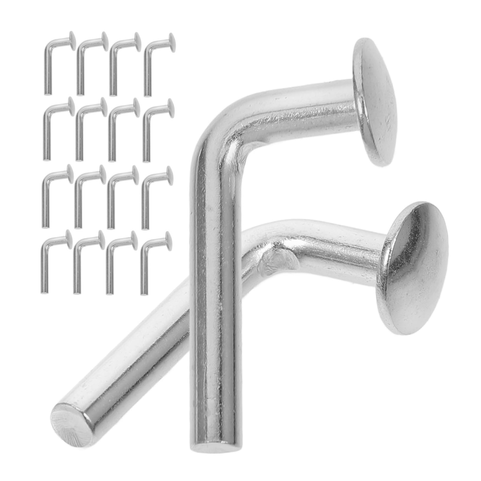 GARVALON Pasadores de Seguridad 100 Galvanizados M5 Aumento de Seguridad en Almacenes Pernos de Hierro Plateado, Fácil Instalación y para Estanterías de Palets