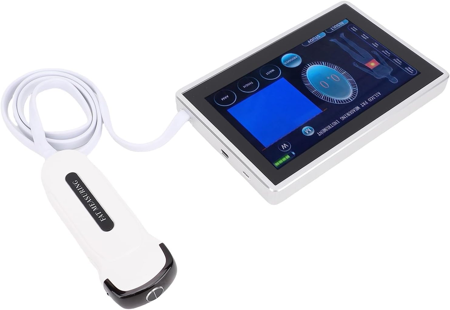 Fat Detector Portable Skin Fat Analyzer Professional Body Measurement Tool for Home Use Aluminum Alloy
