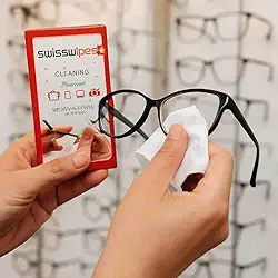 Lenços Para Limpeza de Óculos Lentes Telas Digitais Câmeras Fotográficas - SwissWipes – 30 Lenços Pré-Umedecidos De Limpeza Embalados individualmente