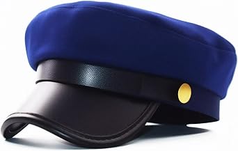 Blue Chauffeur Hat Limo Driver Hat Taxi Driver Theme Costume Classic Vintage Newsboy Cap for Uniform Accessory Daily Party Outfit