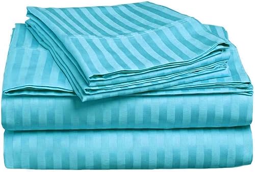 Miniatura 10 de Juego de sábanas para sofá cama Queen de lujo, diseño de rayas grises elefante, 100% algodón egipcio de 800 hilos, se adapta fácilmente a colchones