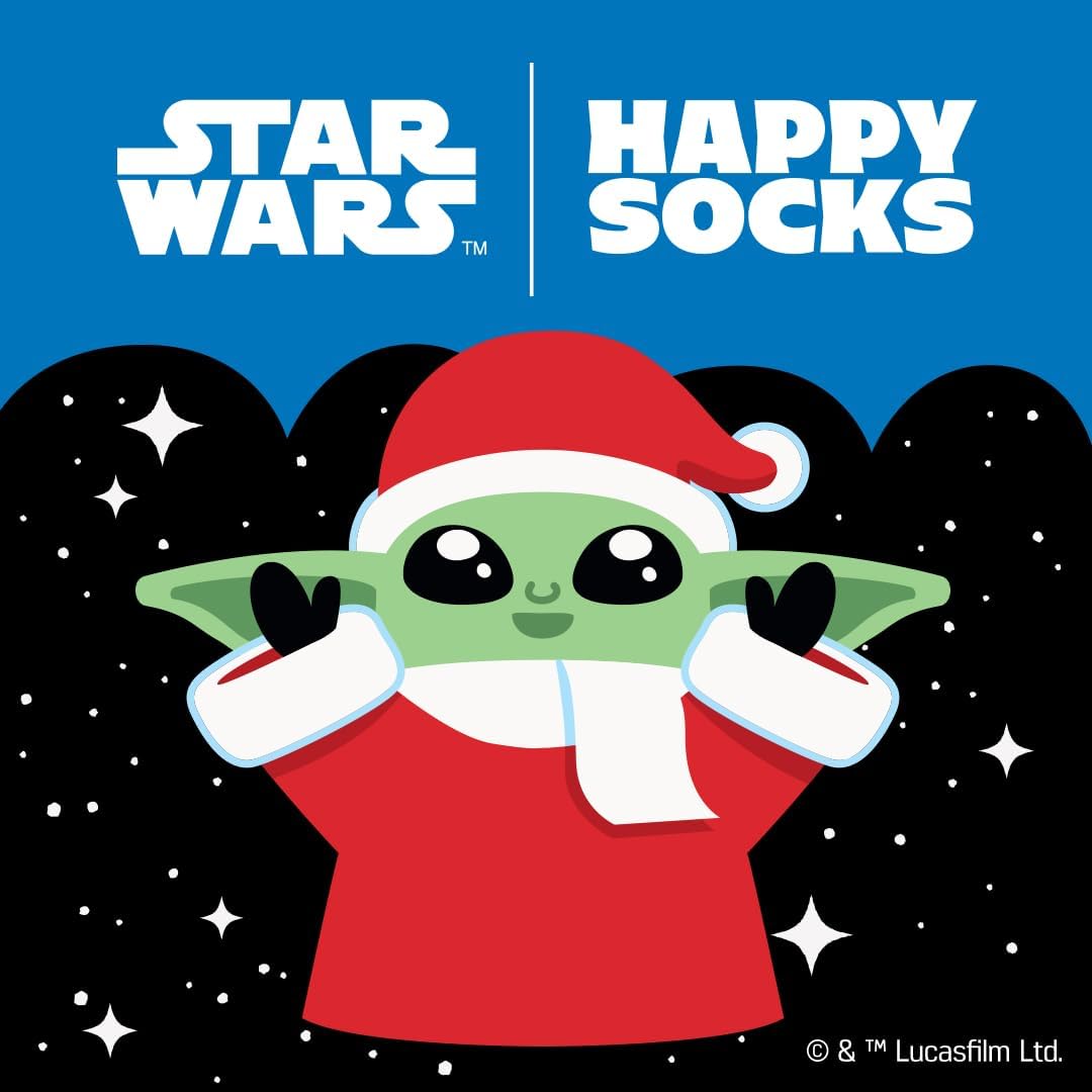 Happy Socks Kids STAR WARS™ Grogu Snowflake Sock