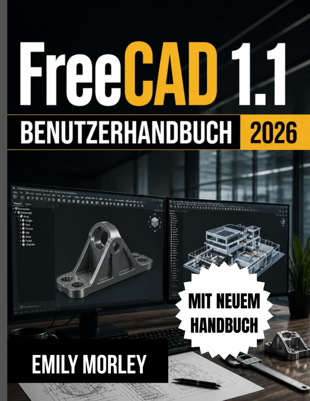 FreeCAD 1.1 BENUTZERHANDBUCH 2026: Ein praktischer Leitfaden für Anfänger und Fortgeschrittene zur sicheren Erstellung präziser 3D-Modelle, Baugruppen und technischer Zeichnungen