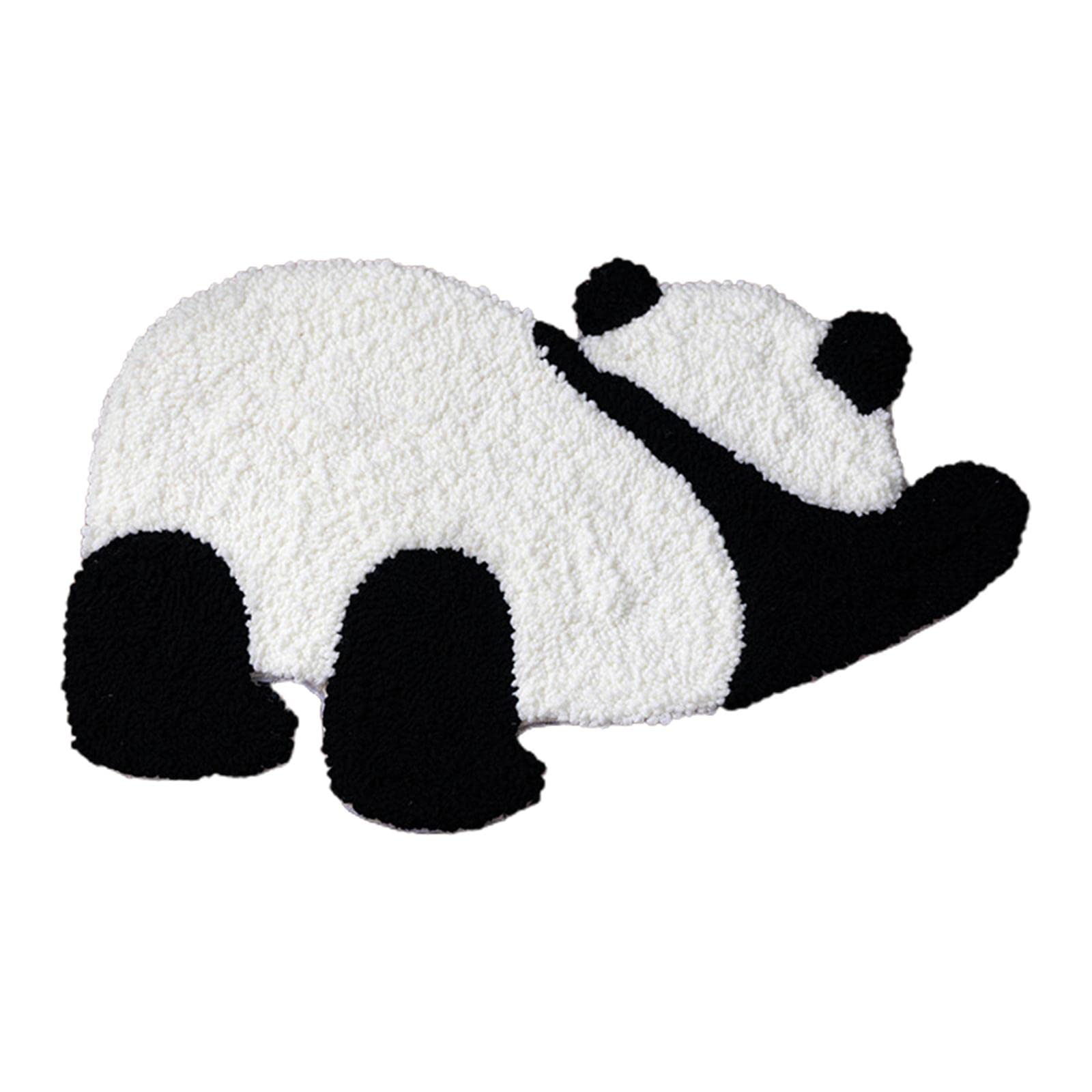 UJEAVETTE® Panda Latch Hook Rug Kits Mat DIY Crafts for Kids Birthday Gift Home Decor B-picture-15