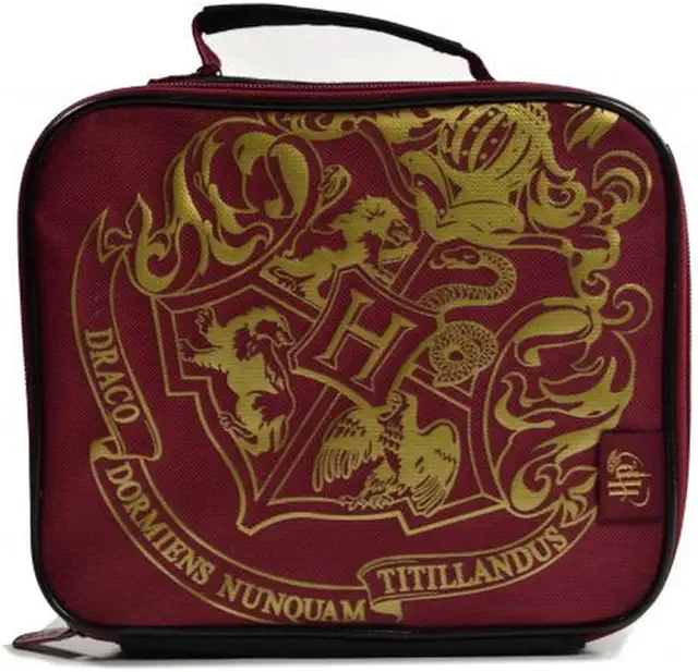 Harry Potter Hogwarts Crest Lunch Box - Red/Gold One Size