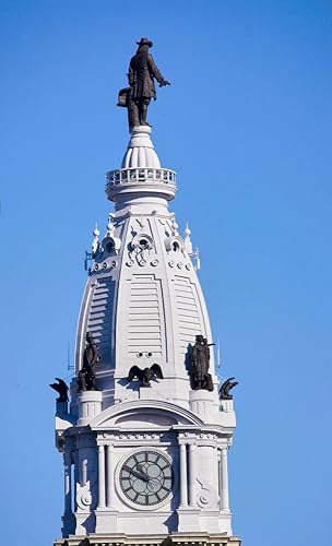 Miniatura 1 de Panoramic Images - Póster de la estatua de William Penn en lo alto del ayuntamiento en el centro de Filadelfia, Pennsylvania (40 x 24)