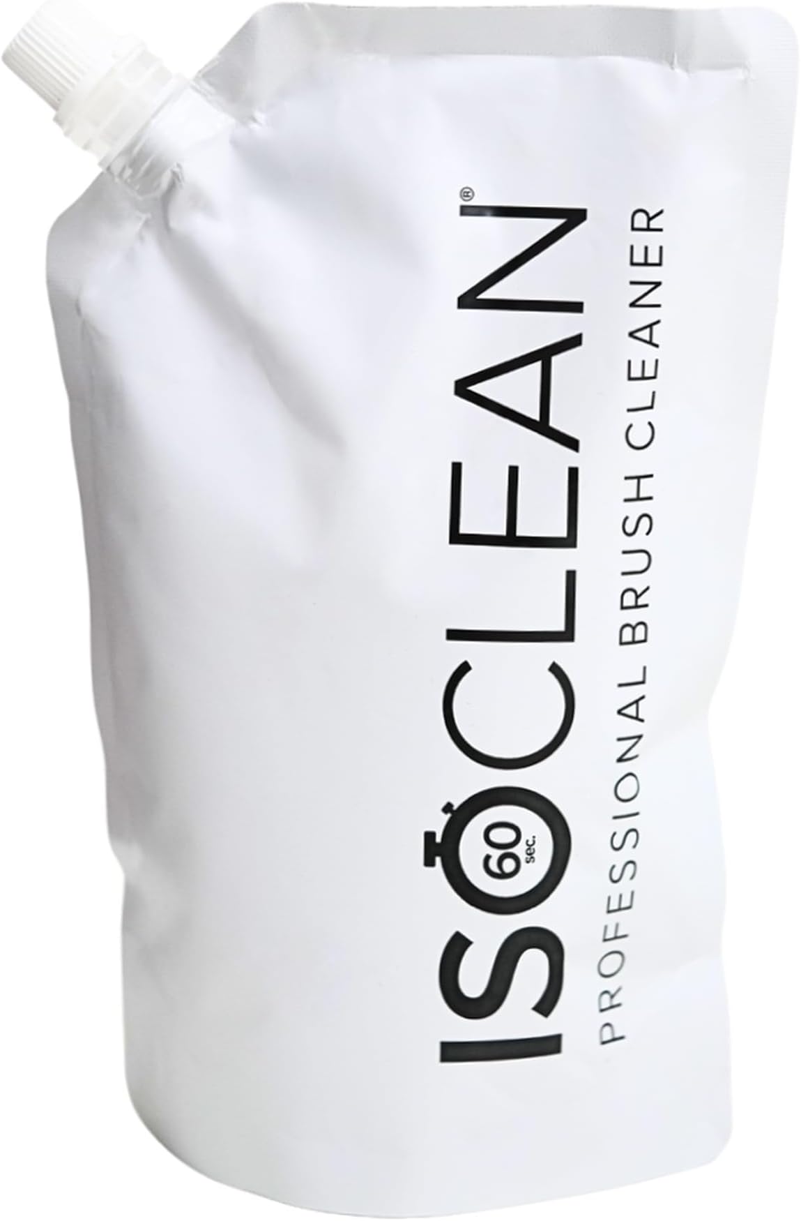 ISOCLEAN Makeup Brush Cleaner Refill Pouch - Liquid Makeup Cleaner Solution for Makeup Brushes and Makeup Tools - Cleans Bristles - No Rinse Formula dries in 60 Seconds - Vegan, Cruelty-free (525ml)