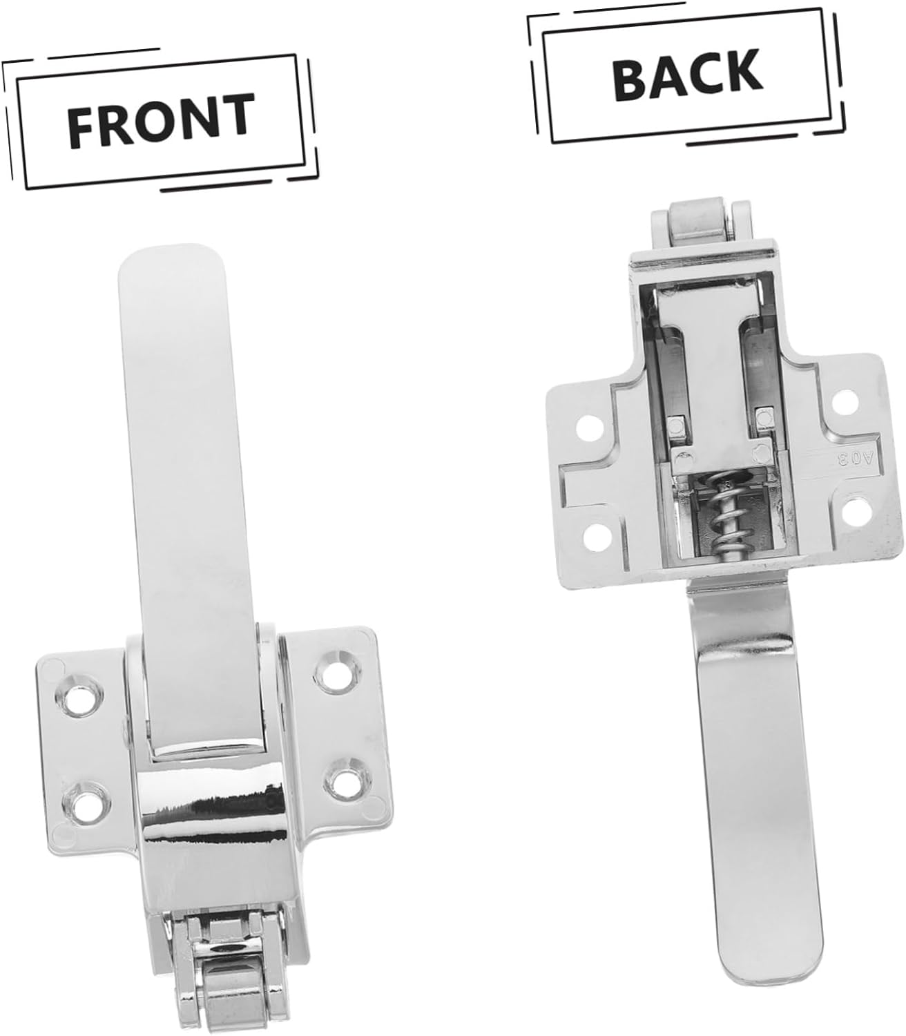 Zinc Alloy Replacement Handle for Refrigerator Cooler Door Grip Heavy Duty Freezer Latch Quick Fit