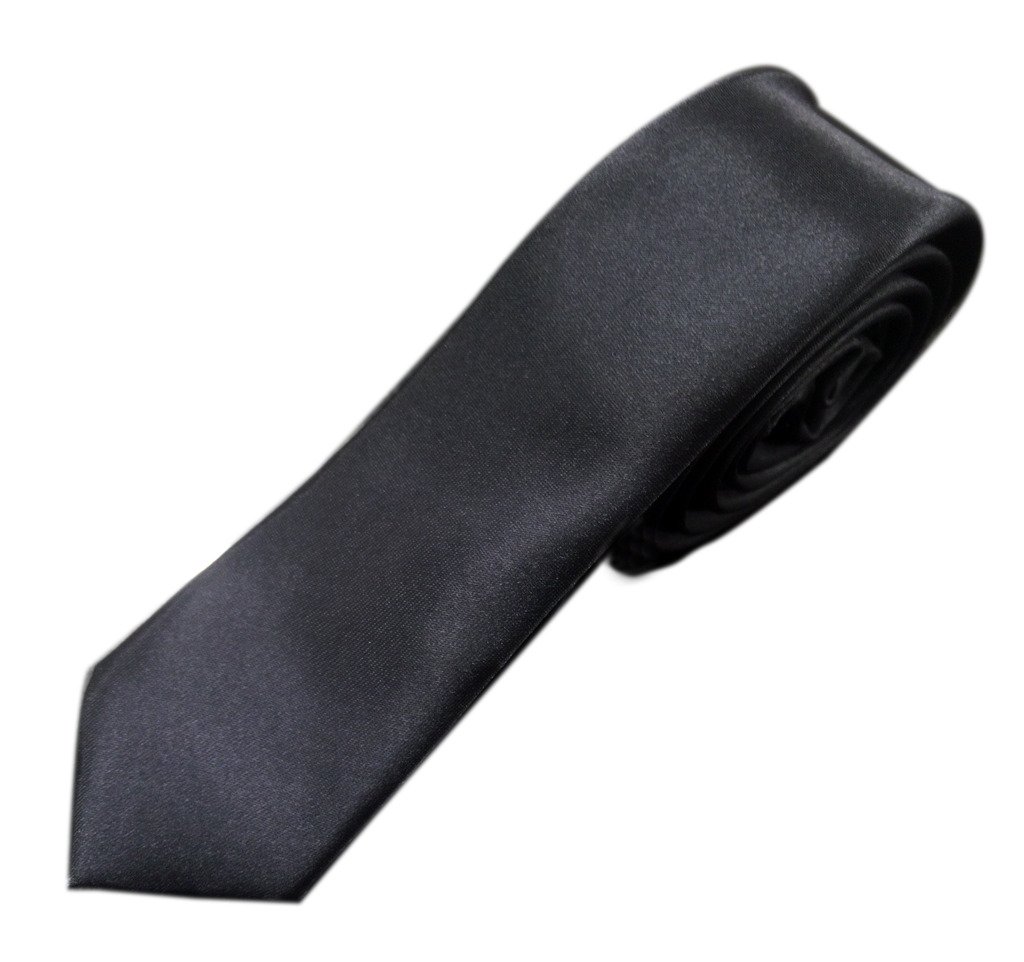 BLACKSMITH Men's Ultimate Skinny Tie (Black, Free Size) Weeding Marriage Groom Accessories For Blazer And Suit