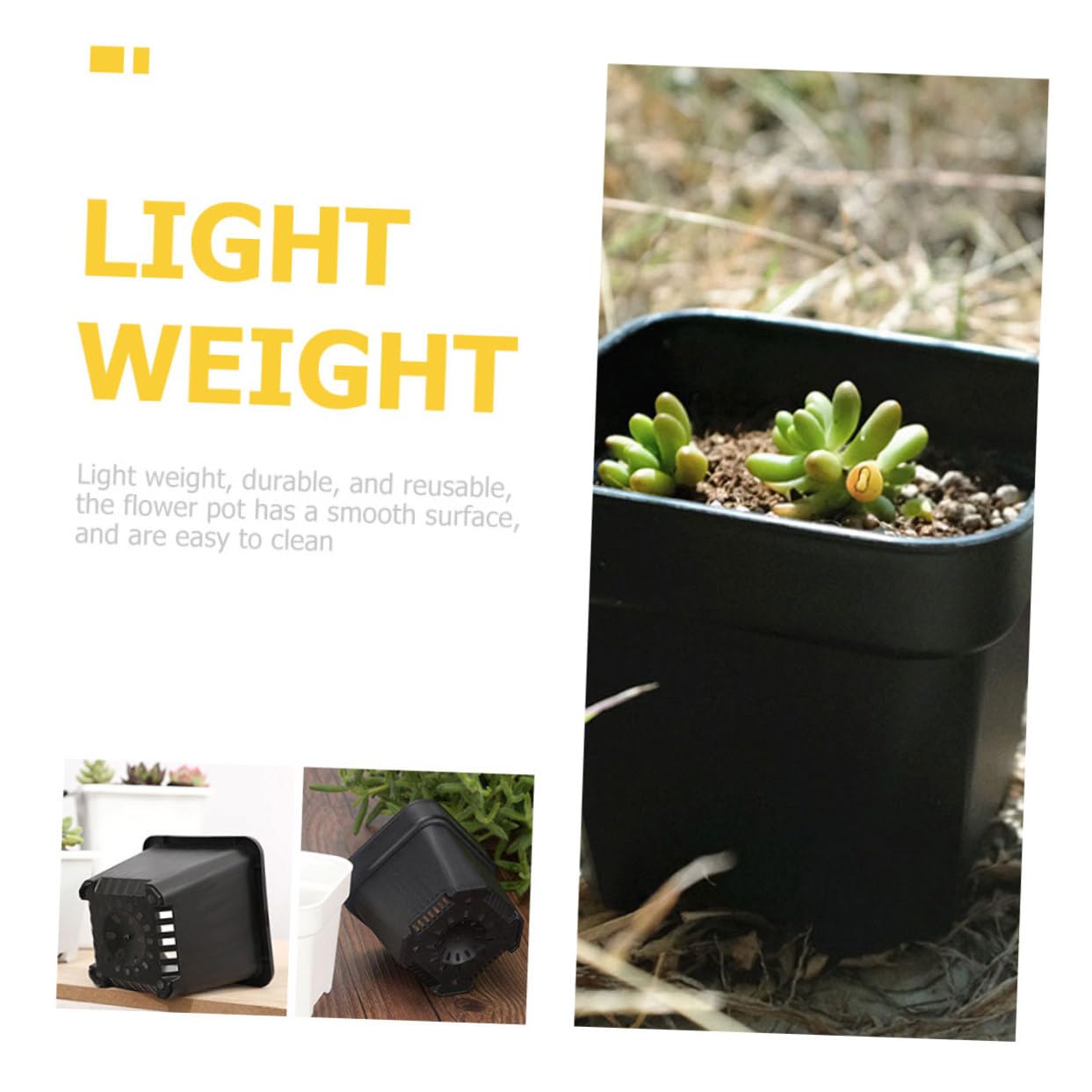 Kisangel 60 Pièces Pot De Semis Jardinière De Départ Pots De Plantes s De Plantation Polyvalents ES pour L' Jardinière Succulente De Fleur Mini PP