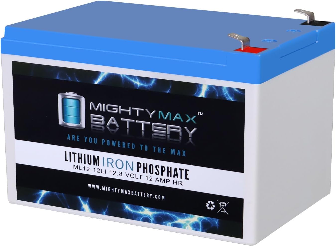 Mighty Max Battery 12V 12Ah Lithium Replacement Battery for Tzora Lite Scooter
