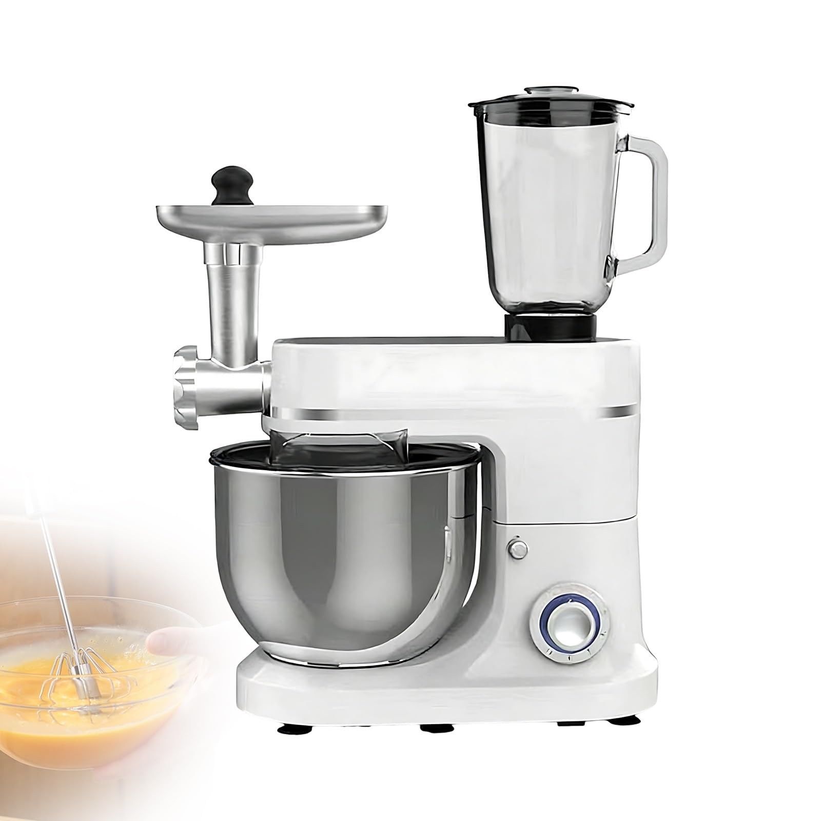 Robot Kuchenny 1500W Wielofunkcyjny Mikser Stojący 10L Misa Stal Nierdzewna Blender Metalowa Maszynka 6 Prędkości Do Pieczenia Gotowania Domowego