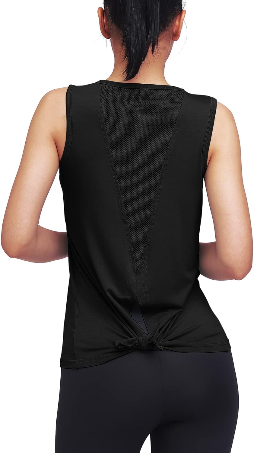 Mippo Workout Tops for Women Yoga Tank Tops Muscle Tank Athletic Shirs Workout Clothes - Image 5