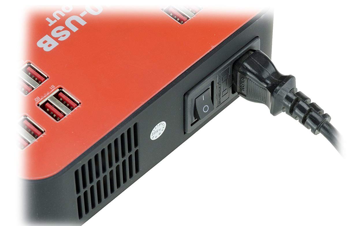 KALEA-INFORMATIQUE Industrielles USB-Ladegerät Typ Ladestation 40 Ports mit Ausgängen von 3A Max. Maximale Leistung 200W.
