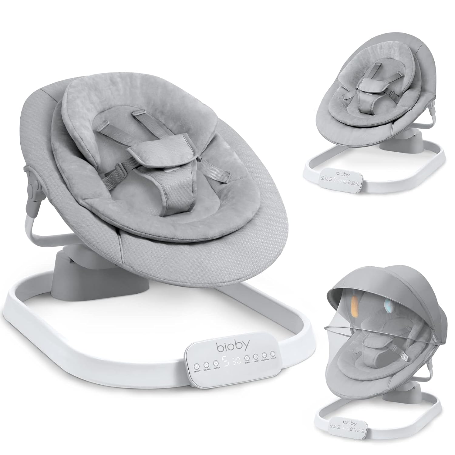 Bioby Baby Swing for Infants with 5 Speed Unique UShaped