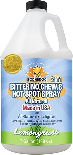 Miniatura 8 de Bodhi Dog Aerosol 2-en-1 sin masticar y para puntos calientes amargo - Remedio natural anti-mordedura mejor que la manzana amarga - Calma los puntos