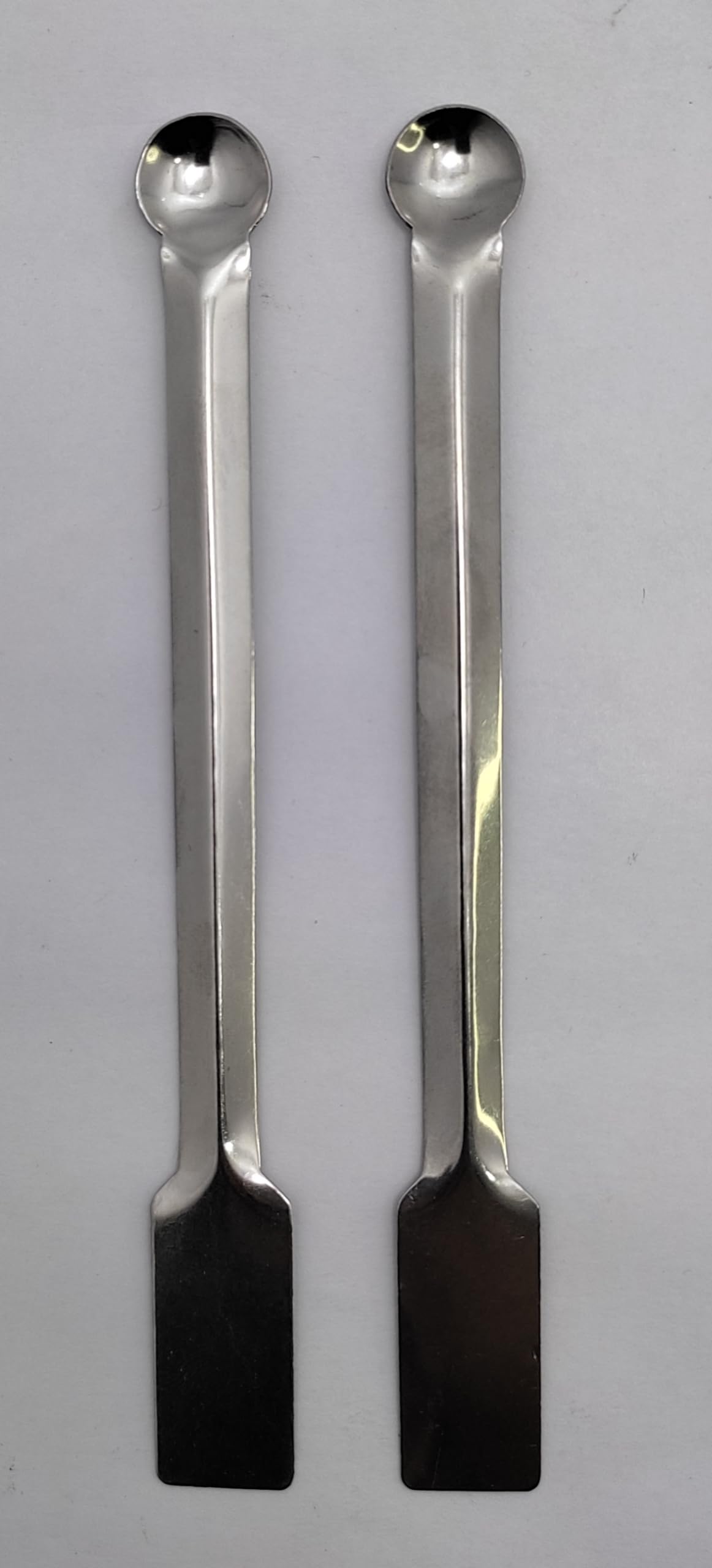 Laboratory Spatula 6 inches Stainless steel One side is spatula type One side is flat Laboratory and scientific equipment (Pack of 2)-image-35