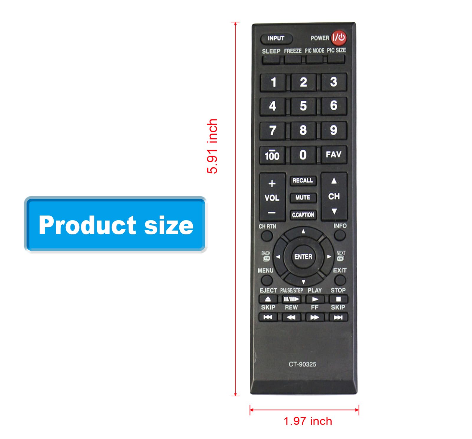 Amazon.com: Universal CT-90325 Replace TV Remote Control