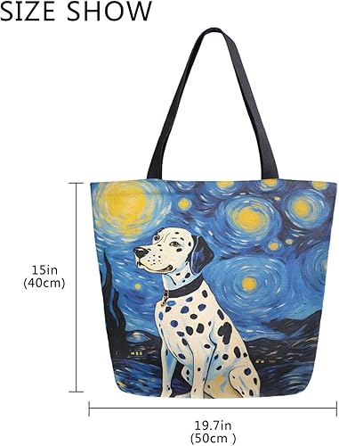 Vista 102 de ALAZA Bolsa de lona grande reutilizable con asas, resistente, lavable, Multi 19