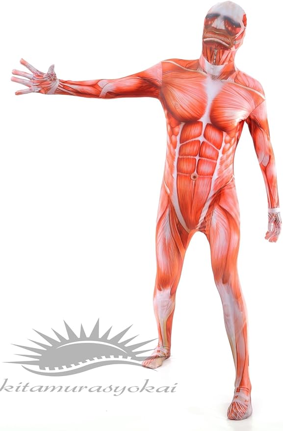 在庫有 進撃の巨人 超大型巨人 全身タイツ コスプレ スキンタイツ Stie Darunnajah Ac Id