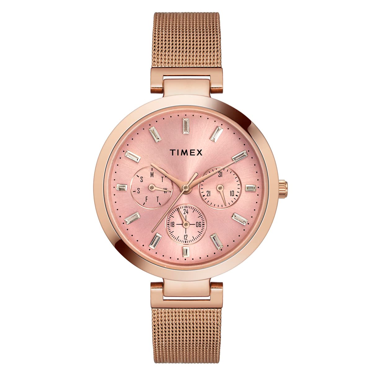 TIMEX Analog Watch for Women with Round Dial & Water Resistant Women’s Wrist Watches