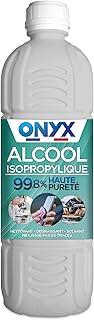 Onyx - Alcool Isopropylique pure à 99.8% - Nettoyant composants électroniques, écrans, objectifs et résines - Dégraissant Surpuissant - Ne laisse pas de traces - Fabrication Française - 1 L