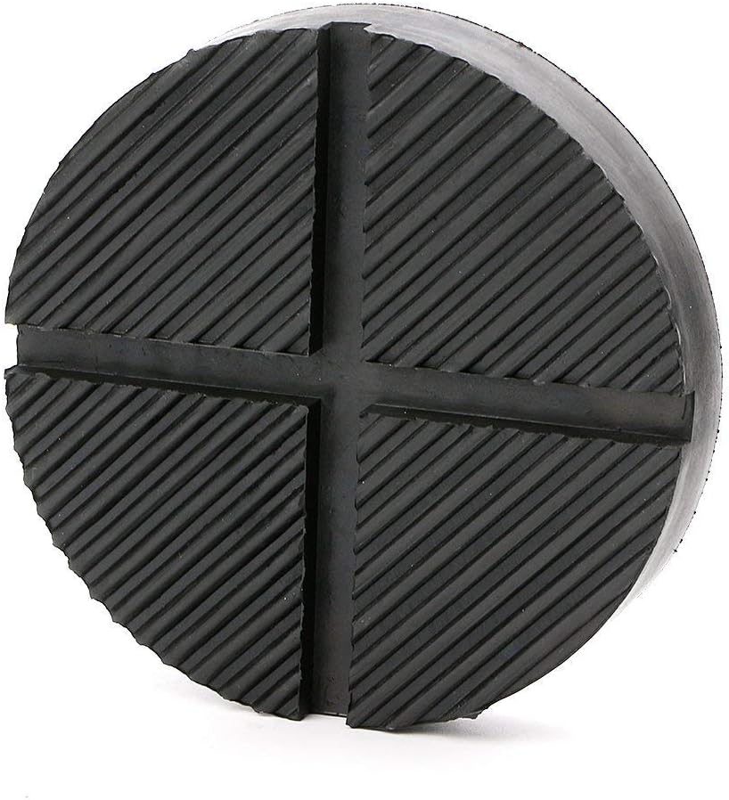 Universal Floor Jack Rubber Pad Jack Pad Adapter Pinch Weld Side Frame Rail Protector Puck/Pad (2 Pack)