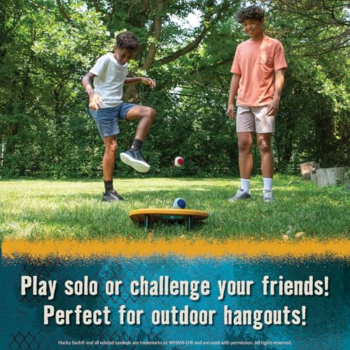 Image of PlayMonster The Original Hacky Sack Footbag Core 70s, 80's Toys - Material Bag - Hacky Ball, Foot Bag Kick Sack, Indoor and Outdoor Toys for Kids and Adults - Hacking a Sack, Kids Toys, Ages 8+