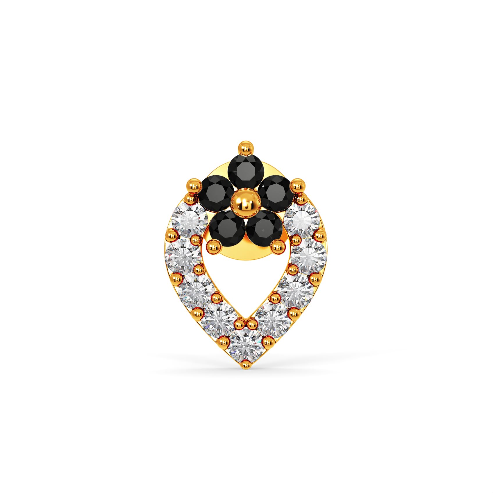 joyalukkas 22 kt (916) Compact Floral Gold Nosepin-picture-37