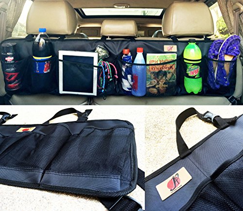 P&F PRODUCTS Car Trunk Organizer by P&F | Large Collapsible Cargo Net | Backseat Storage for CRV | Prius | Pickup | Mini Van