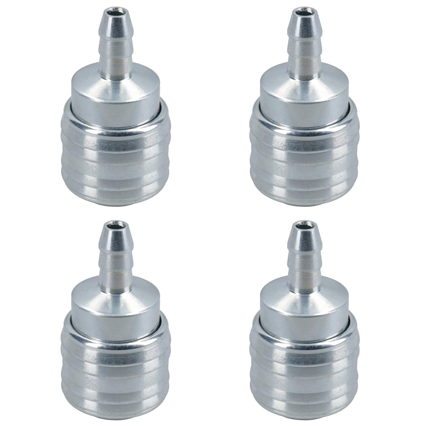 Euro Air Line Hose Quick Release Connector Coupler Barb with 8mm Hose Tail 4pc