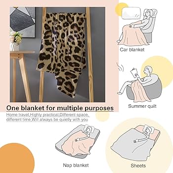 Amazon｜ヒョウ柄 豹柄 ひざ掛け 毛布 ふんわり ブランケット