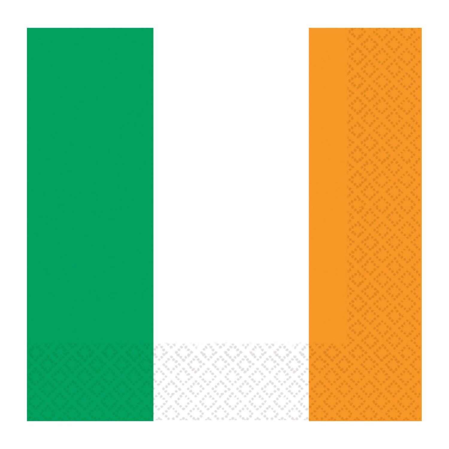 amscan Ireland Flag Luncheon Napkins - 16 Pcs