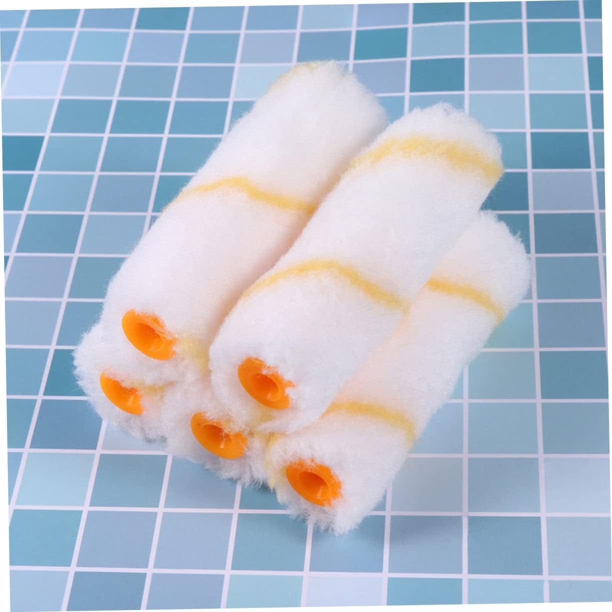 48Pcs Mini Paint Roller Covers for Smooth Finish Efficient Crafting DIY Projects for Hard to Reach Areas Easy Installation Compatible with Paint