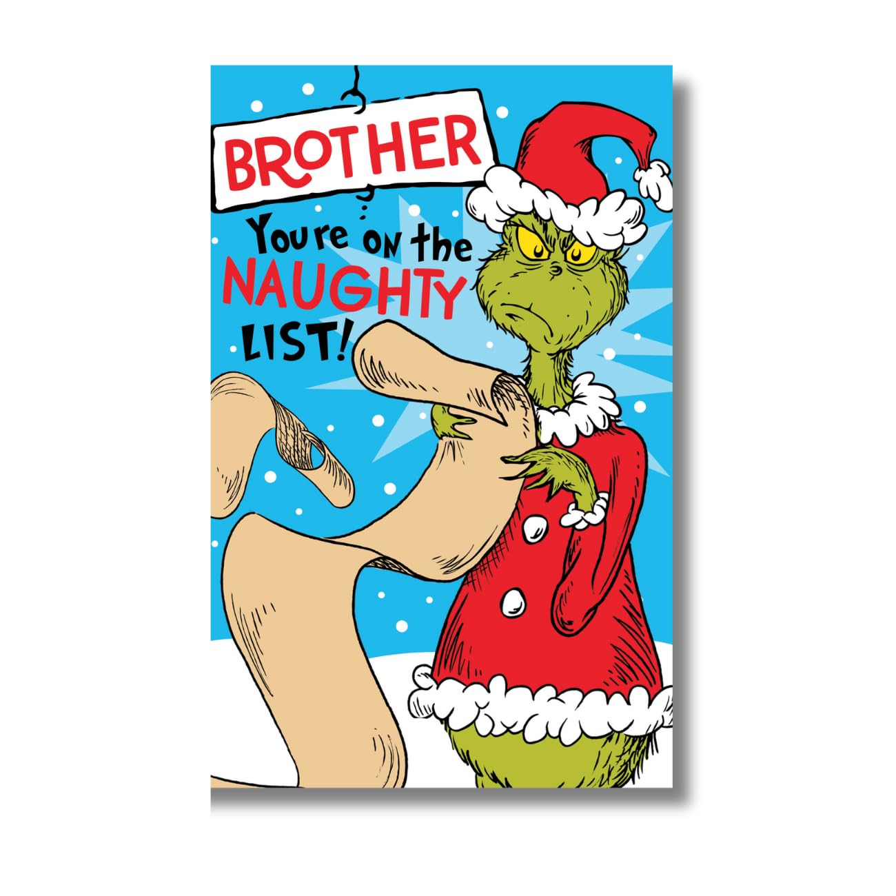 Brother Christmas Card The Grinch Christmas Card For Him Includes Envelope