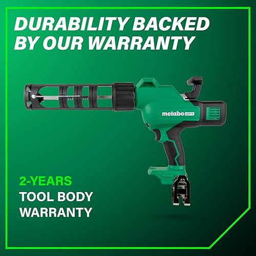 Miniatura 12 de Metabo HPT Pistola de calafateo inalámbrica de alta capacidad MultiVolt de 18 V  Solo herramienta - Sin batería  Función antigoteo  Velocidad