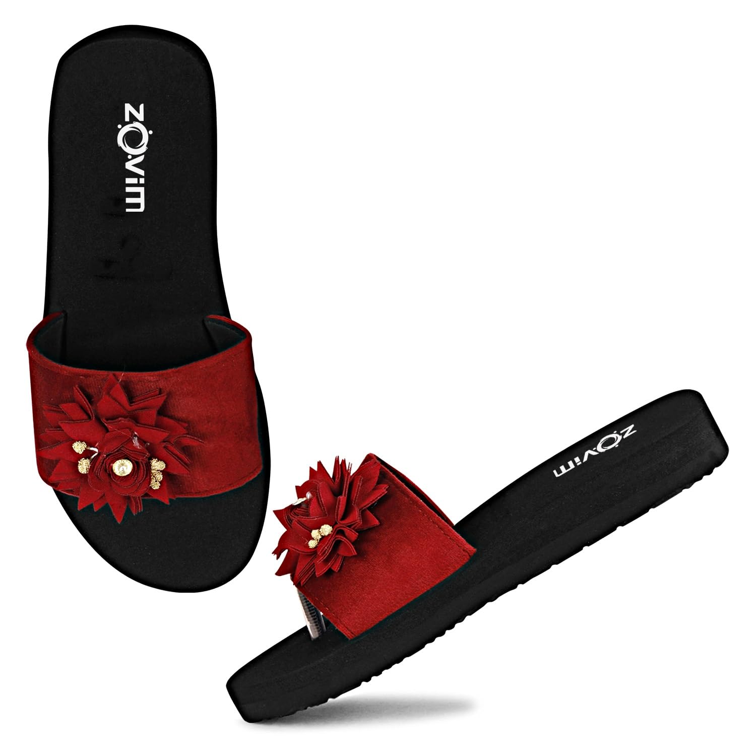 ZOVIM Women For Slipper Super Soft Slippers B-SL11 Doctor Ortho (Red, 5) (B0D9SHYMC1) Amazon Price History, Amazon Price Tracker