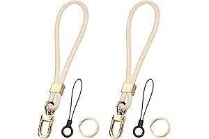 Simple and Elegant 2Pcs Keychain Wristlet Key Ring Wrist Lanyards for Keys for Various Occasions
