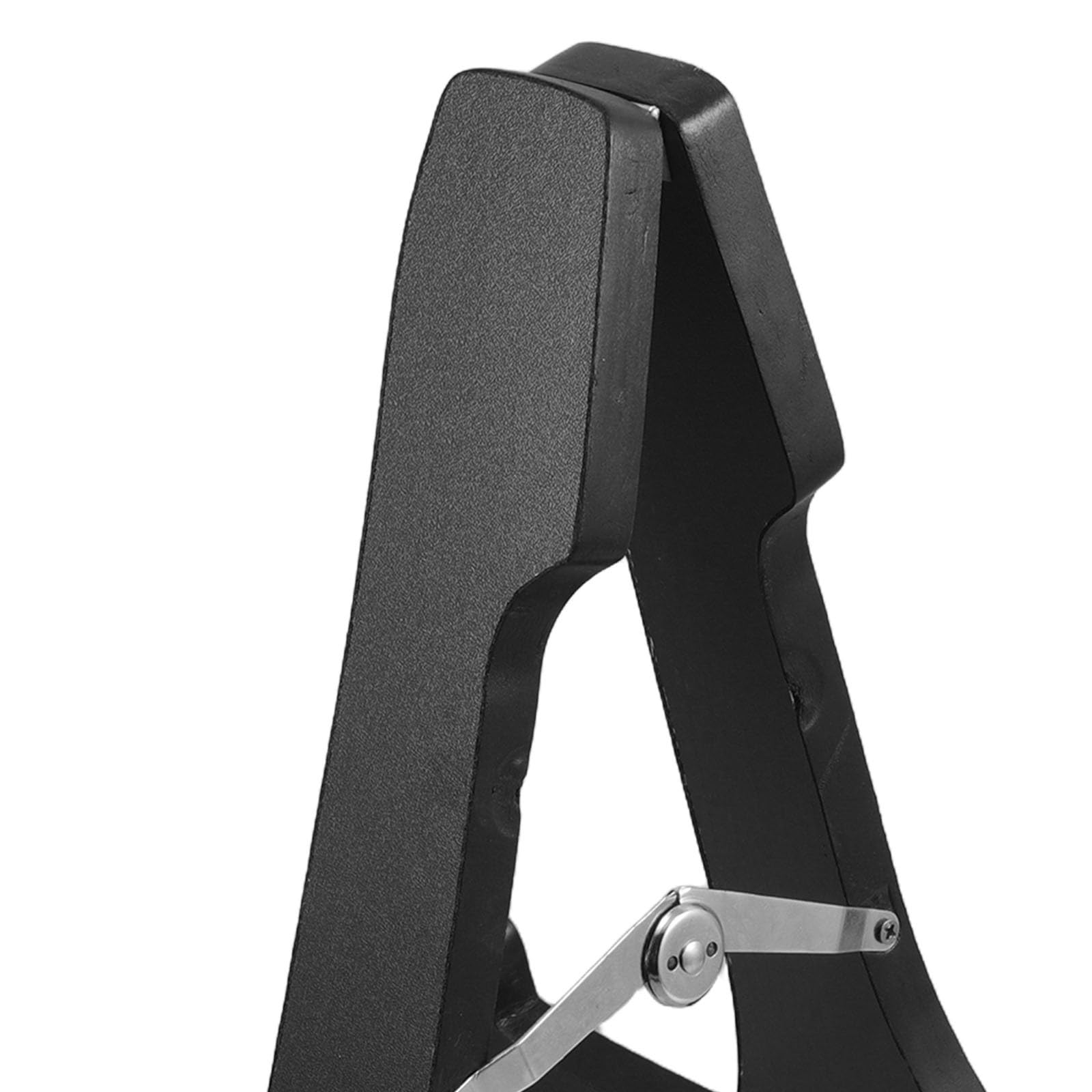 OUNONA Soporte para guitarra acústica, soporte plegable de madera con estructura en forma de A, color negro.