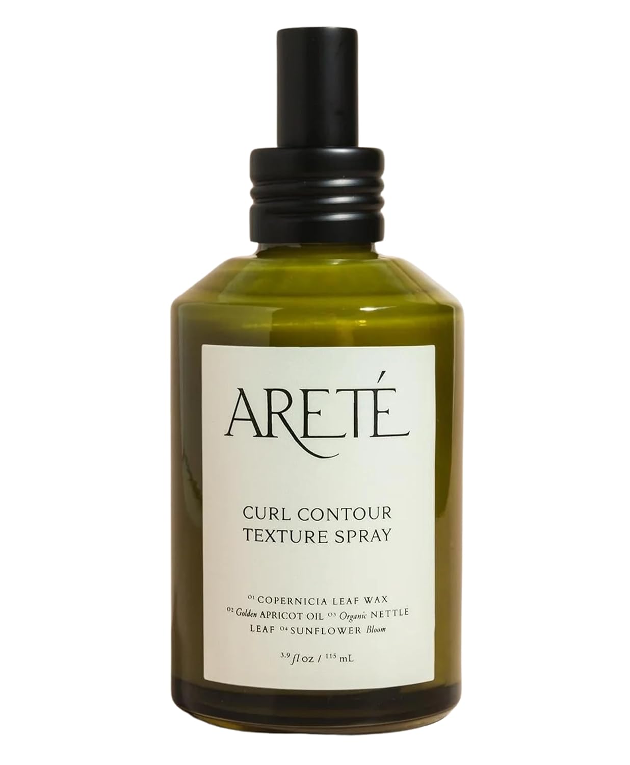 ARETÉ Curl Contour Texture Spray for Women, Wavy or Curl Activator & Frizz Control Mist Hair Spray Shine Booster, Copernicia Wax, Golden Apricot Oil, Sunflower, Organic Nettle Leaf, Made in USA, 3.9oz