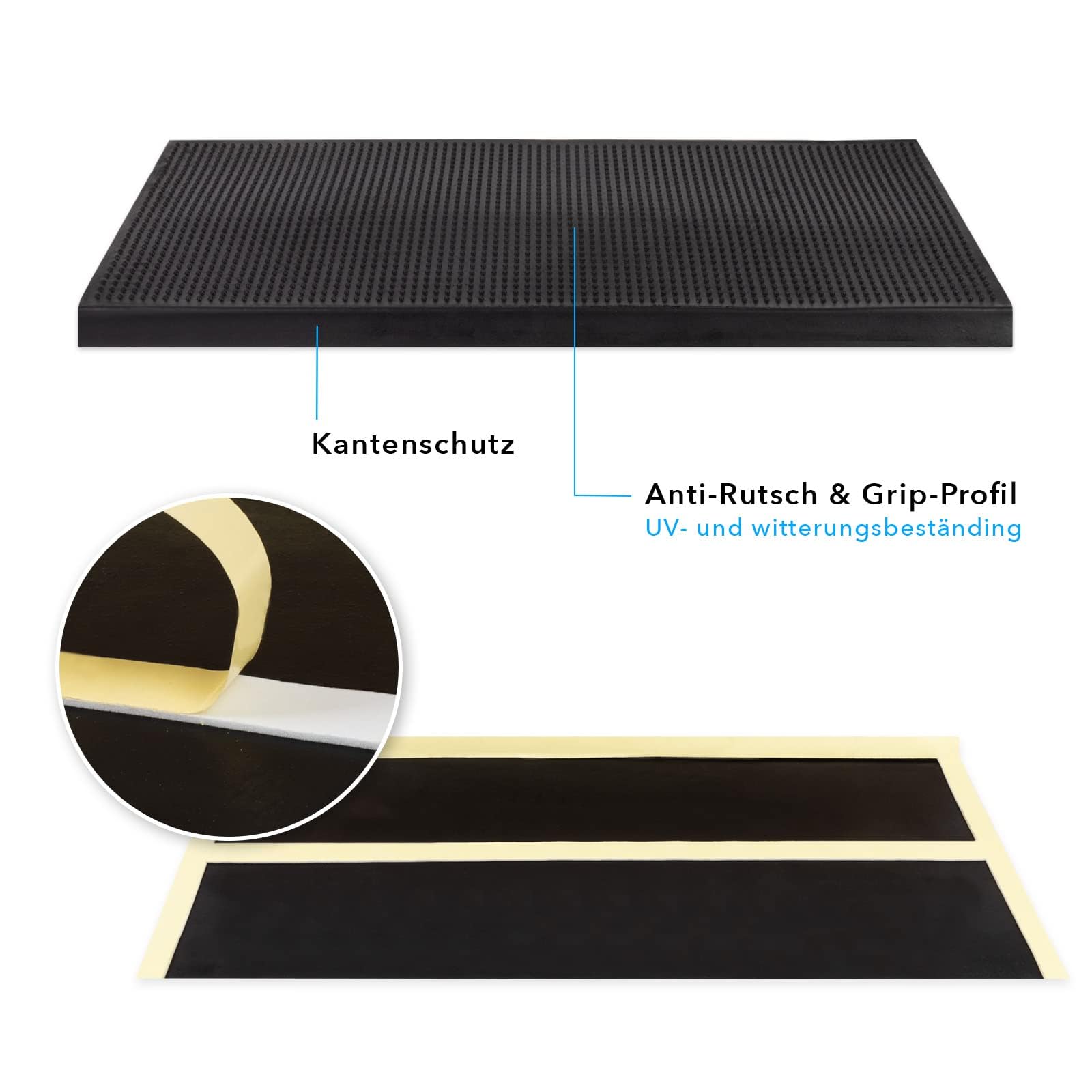 KARAT Trapmatten van rubber, weerbestendig en antislip KARAT Trapmatten van rubber, weerbestendig en antislip