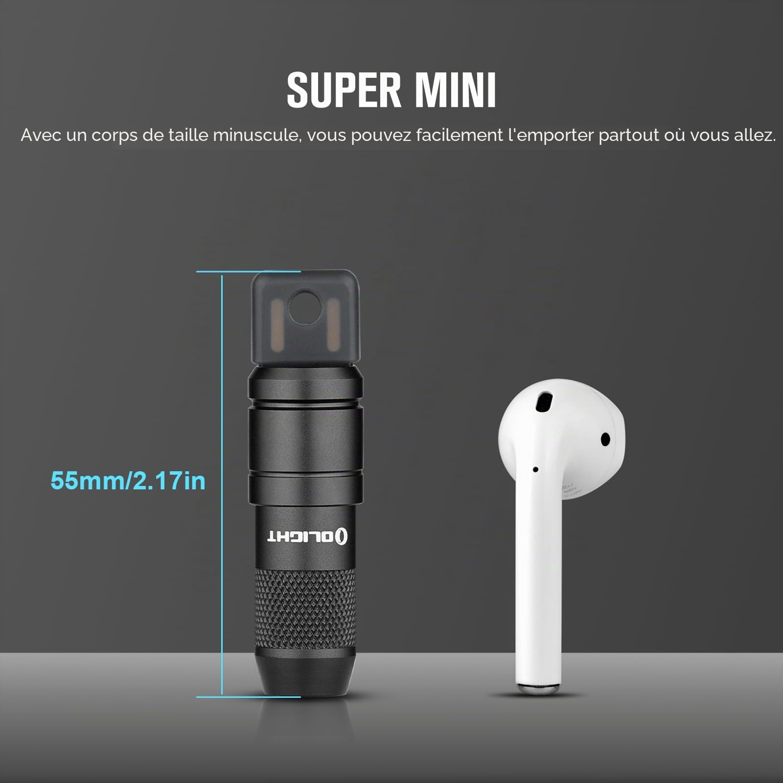 Flarevyn Torches LED haute puissance, 50 0 000 lumens, lampe torche LED rechargeable, batterie de 5000 mAh, IP67 étanche, 5 modes portables, lampes torches puissantes, pour camping/randonnée/plein air