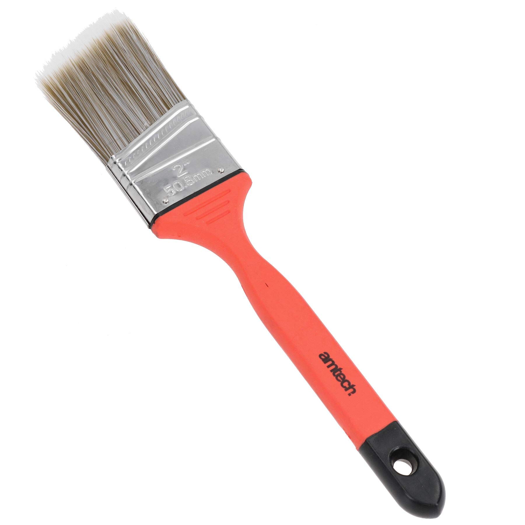 Pennello angolato largo 50 mm per pittura senza perdita di setole, con impugnatura morbida, 10 pezzi