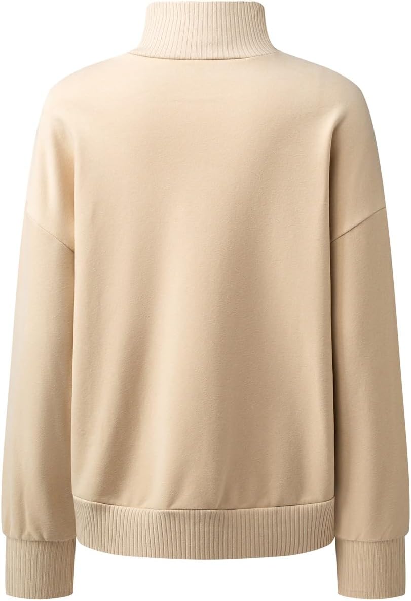 SHEWIN Womens Sweatshirt Casual Long Sleeve Half Zip Pullover Lightweight Sweatshirts Tops Fall Fashion Outfits 2025 - Image 7