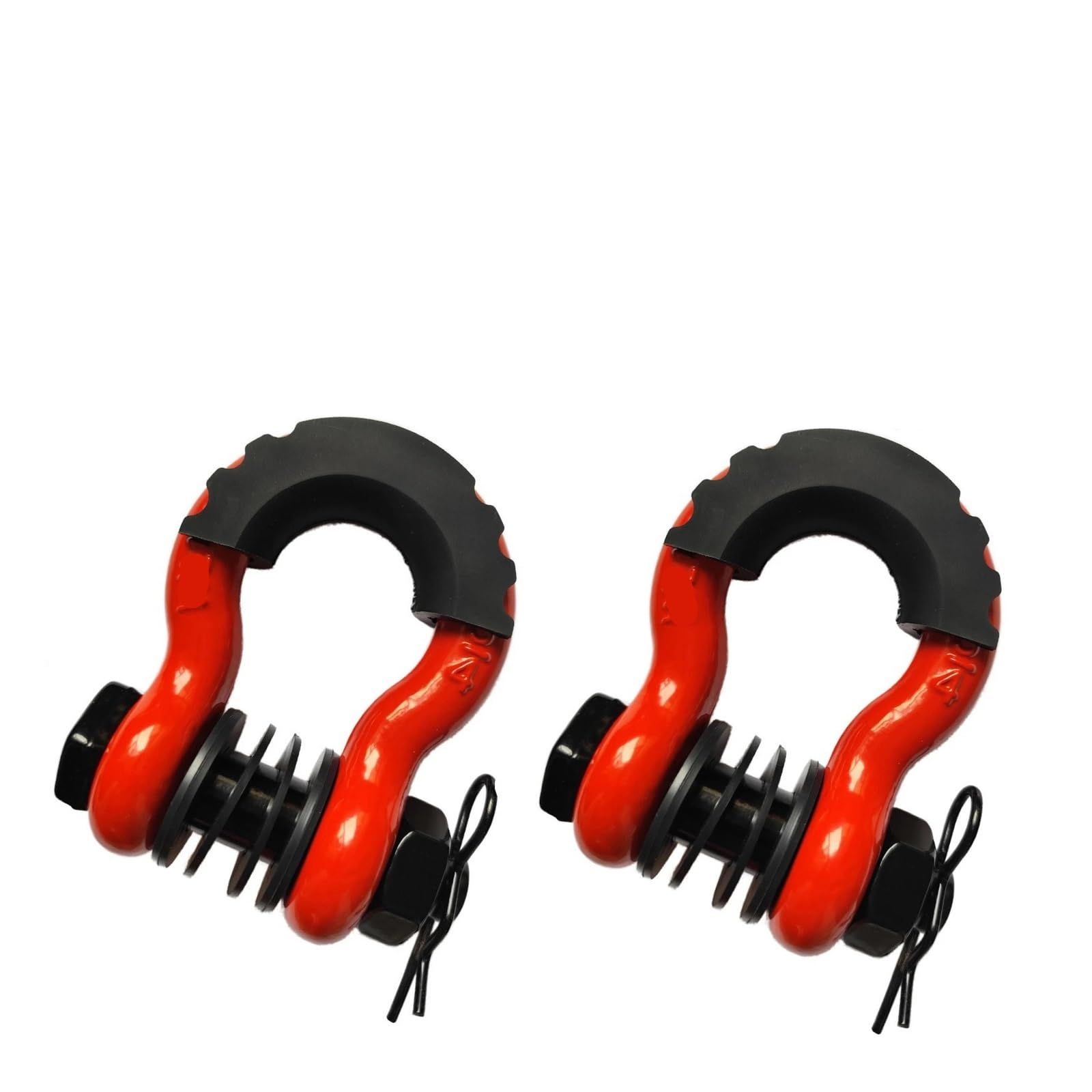 Pjfcewfdgx 32T Red 2Pcs D-Ring Anchor Shackle 28660Lbs Break Strength For Vehicle Trailer Use