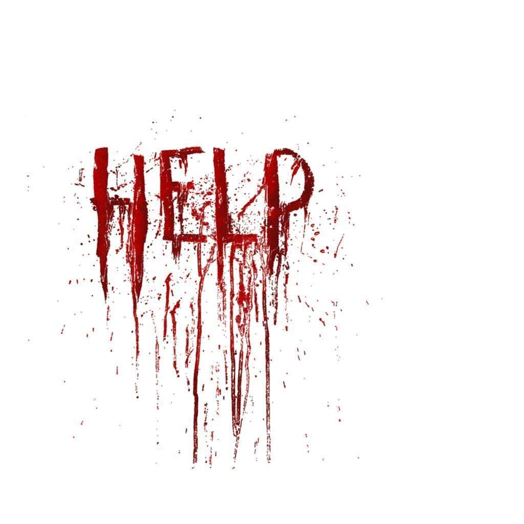 Halloween Horror Theme Wall Stickers Personality Creative Bloody Help Signal Glass Stickers Home Holiday Decoration 9-Piece Set